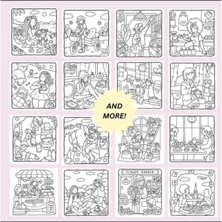 🇹🇭ส่งเร็ว สมุดระบายสี Girl Moments Vol.2