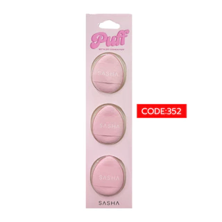 SASHA mini cushion puff พัฟแป้งฝุ่น รองพื้น คอนซีลเลอร์ ฟองน้ำแน่น เนื้อละเอียด สัมผัสนุ่ม