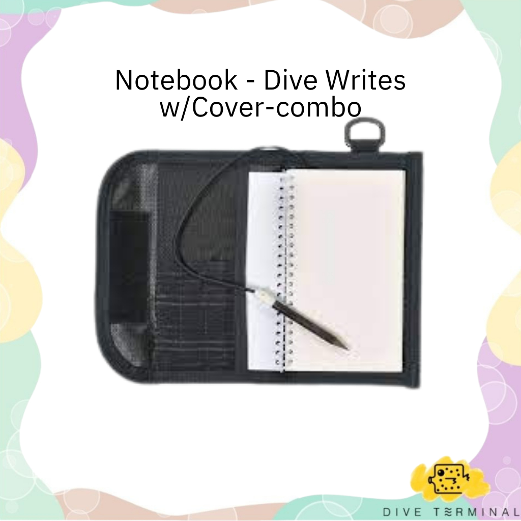 Dive Rite Notebook Dive Writes w/Cover-combo (สมุดโน้ตดำน้ำพร้อมปก)