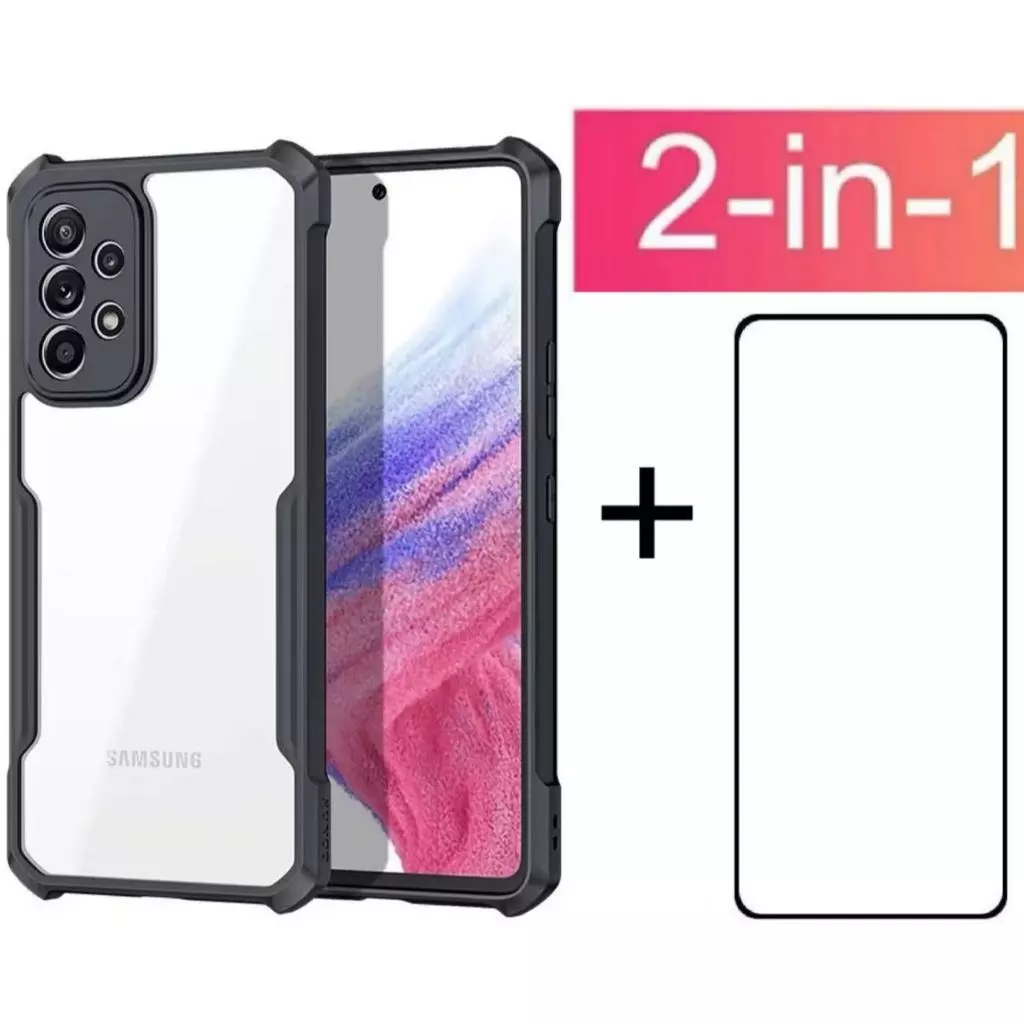 เคสขอบสี หลังใส สำหรับSamsung A52 A52S A53 A73 A02S A03S A23 A33 A50 A30S M32 A12 M12 A02 M02 A03 A32 5G A22เคสกันกระแทก