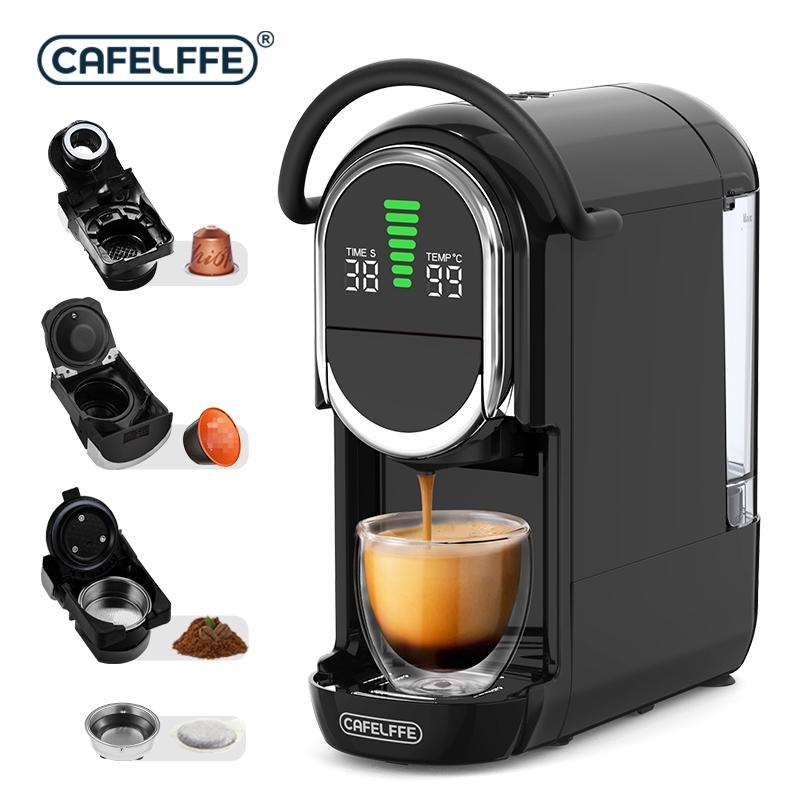 Cafelffe 4 ใน 1 เครื่องกาแฟเบียร์ร้อนเย็นสำหรับ Nes / Dolce gusto Capsule / ESE pod / กาแฟบด