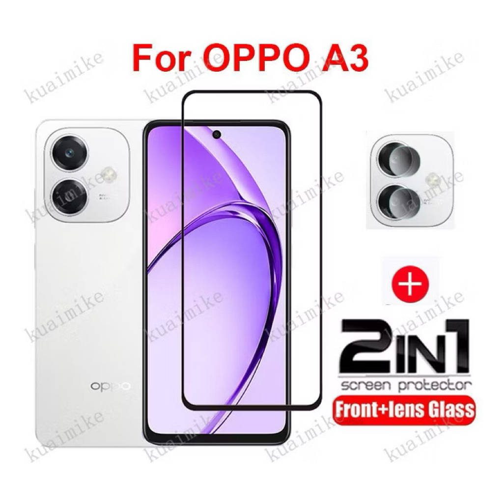 ฟิล์มกระจก สำหรับ OPPO A3 สำหรับ OPPO A3x A3 Pro A5 pro ฟิล์มกระจกกันเลนส์กล้อง & ฟิล์มหลัง