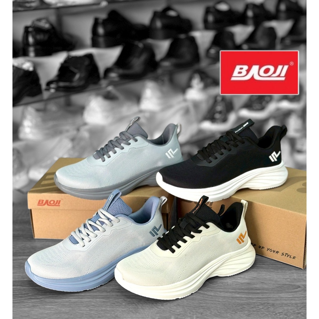 👟Baoji ผู้ชาย  สวมใส่สบาย นน.เบา ใส่เดินวิ่ง ชิลๆ มีหลายรุ่นให้เลือก ไซส์41-45 BJM924