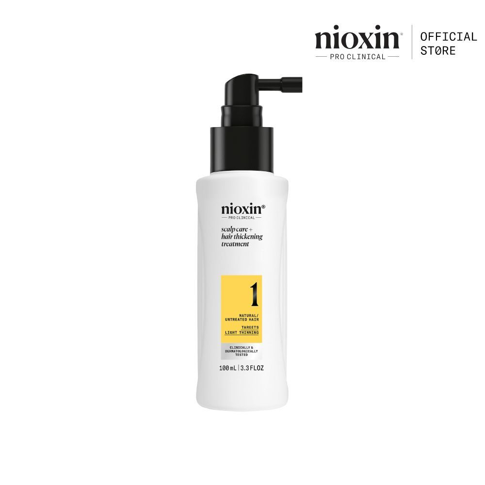 NIOXIN System 1 Treatment เซรั่มบำรุงหนังศีรษะ สำหรับผมเริ่มบาง ผมธรรมชาติ 100ml (ไนอ๊อกซิน บำรุงลึกถึงราก เพิ่มความหนา)