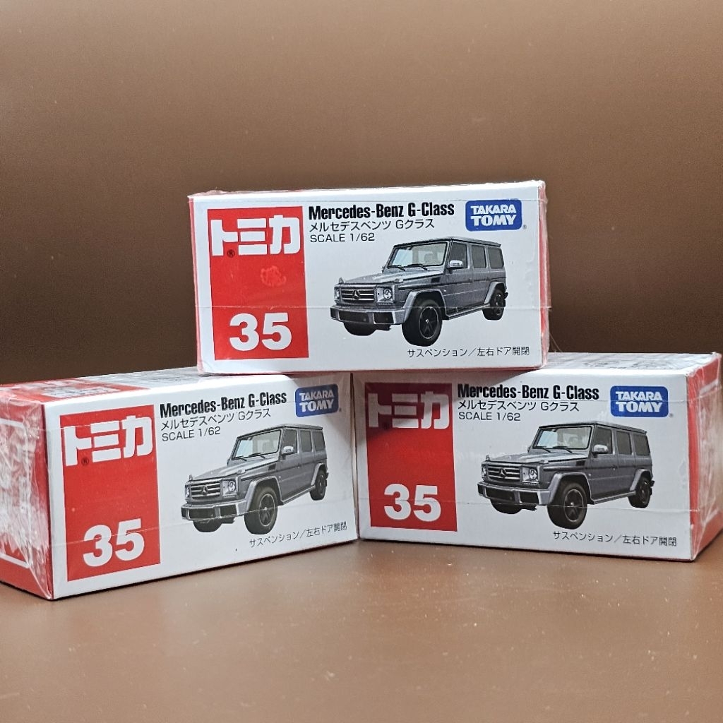 Tomica 1/64 no.35 Mercides Benz G-class สี silver