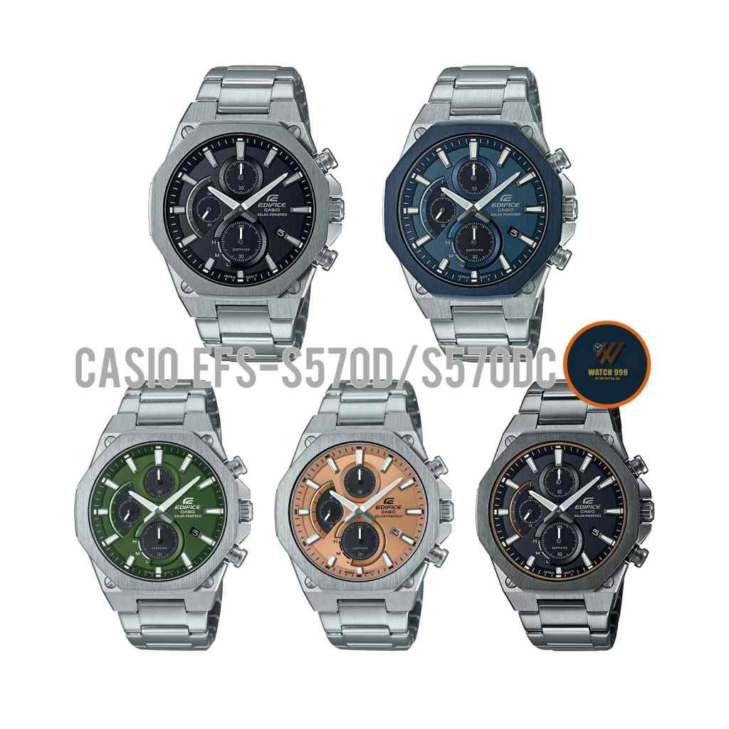 นาฬิกา Casio Edifice แท้ รุ่น EFS-S570D Solar Power พลังงานอาทิตย์ กันน้ำลึก100m ของแท้ 100% รับประกันศูนย์ทั่วประเทศ