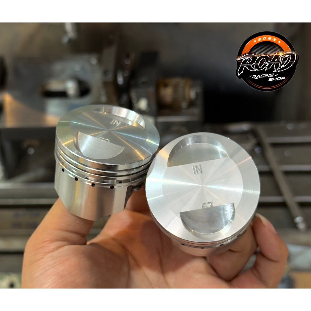 ลูกหัวนูนเวฟ110i 2021 เวฟ125i 2023 50-53mm. หลบวาล์วใส่ได้ตั้งเเต่วาล์วเดิมถึงวาล์ว27/23 ลูกสูบพร้อมเเหวน กิ๊ป สลัก12