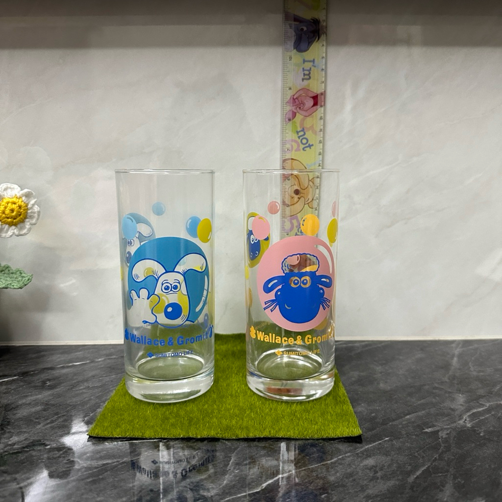 แก้ว Wallace and Gromit 2 ใบ