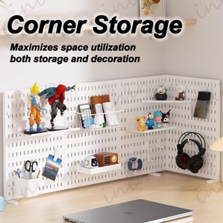 GooBoo DIY Pegboard Desktop เพ็กบอร์ด บอร์ดรูพลาสติก  สำหรับ…