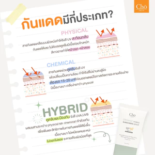 CHO-ORGANIC HYBRID SUNSCREEN SERUM SPF 50 PA++++ โชกันแดดออร์แกนิค เนื้อเซรั่ม ขนาด 30 g.