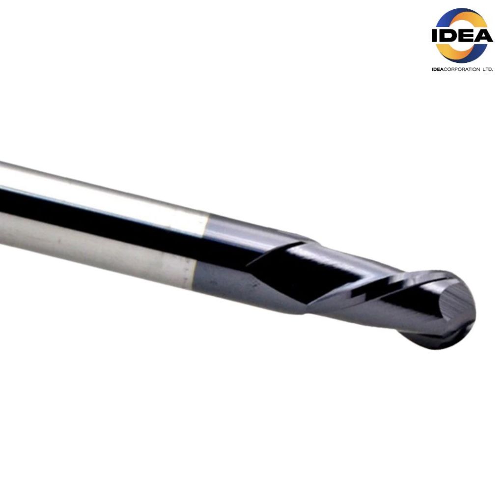 เอ็นมิลคาร์ไบด์ สีดำ หัวบอล สำหรับกัดเหล็กทั่วไป ขนาด 1-8มิล - รูปที่ 3