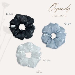 Belynda ♥ Scrunchies ♥ Organdy Diamond ยางรัดผม โดนัท ผ้าออแ…