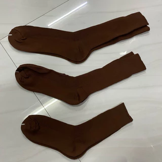 ถุงเท้าข้อยาวสีน้ำตาล มีทุกไซต์ให้เลือก