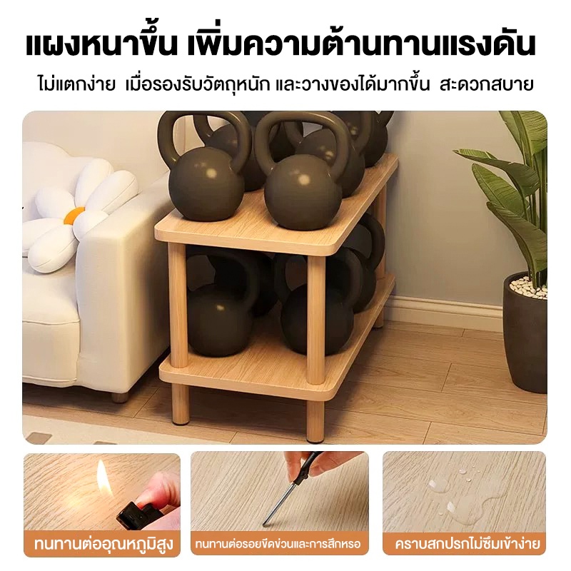 EM โต๊ะน้ำชา ตู้ข้างเตียง โต๊ะข้าง โต๊ะกาแฟ 60/40cm ตัวเล็กกระทัดรัดใช้วางข้างเตียงได้ ไตล์โมเดิร์น - รูปที่ 5