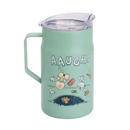 TORA แก้วน้ำสุญญากาศ Snoopy ความจุ 600 มล. สีเขียวอ่อน รุ่น RK2616 SNOOPY25