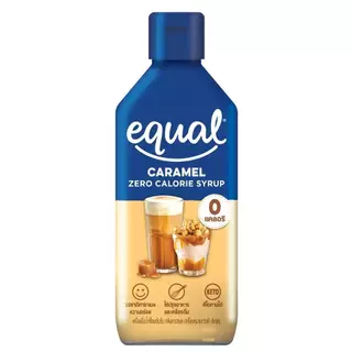 Equal Original Zero Calorie Syrup อิควล ไซรัป น้ำเชื่อมเข้มข้น จากหญ้าหวาน กลิ่นคาราเมล 320 กรัม