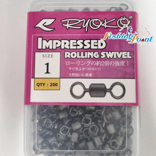 ลูกหมุนถังลาย RYOKO IMPRESSED ROLLING SWIVEL กล่องละ 200 ตัว