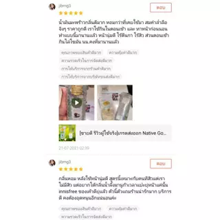 [ผลิตใหม่ 06/2026] Native ฝาทอง 515ml ไม่มีปั๊ม [ฟรีสบู่ 8g] เนทีฟ น้ำมันมะพร้าว น้ำหอม coconut oil