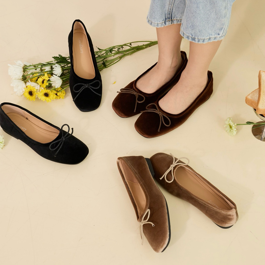 Gordinary Lyla คัทชูผ้าแต่งโบว์ Size 36-40 (8856-6)