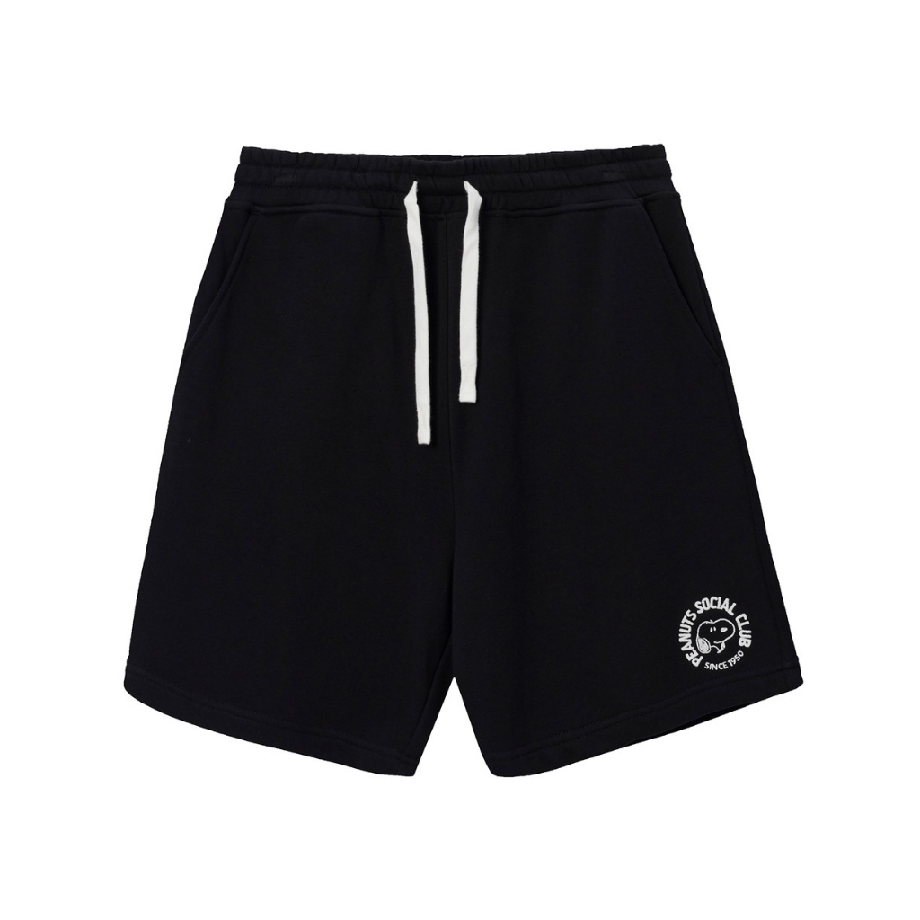 GIORDANO กางเกงผู้ชาย Men's French Terry Shorts (Snoopy) 01105352