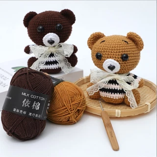ไหมพรมคอตตอนนม 4ply น้ำหนัก50กรัม สีพาสเทล ถักง่าย ถักโครเชต์ Milk cotton yarn พร้อมส่งจากไทย