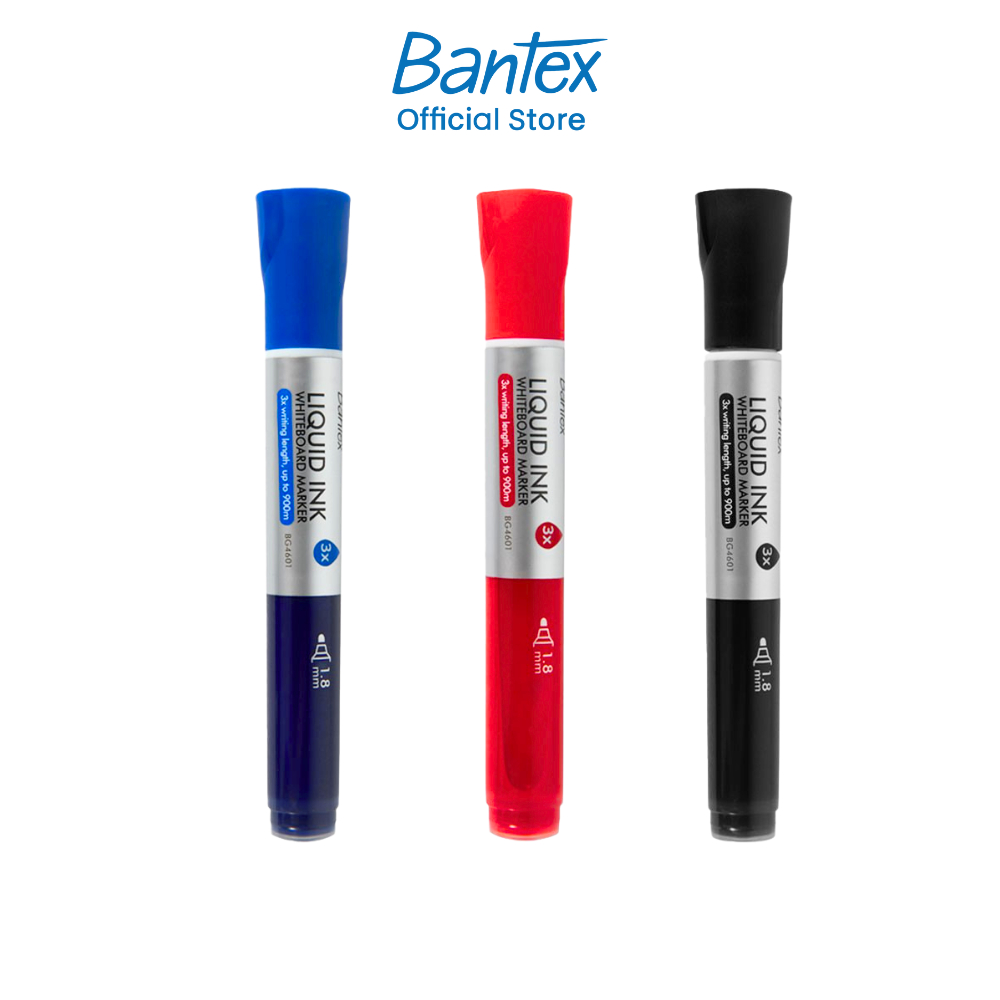 Bantex ปากกาไวท์บอร์ด ปากกาเมจิก ปากกามาร์กเกอร์ ขนาดหัว 1.8มม Whiteboard Marker