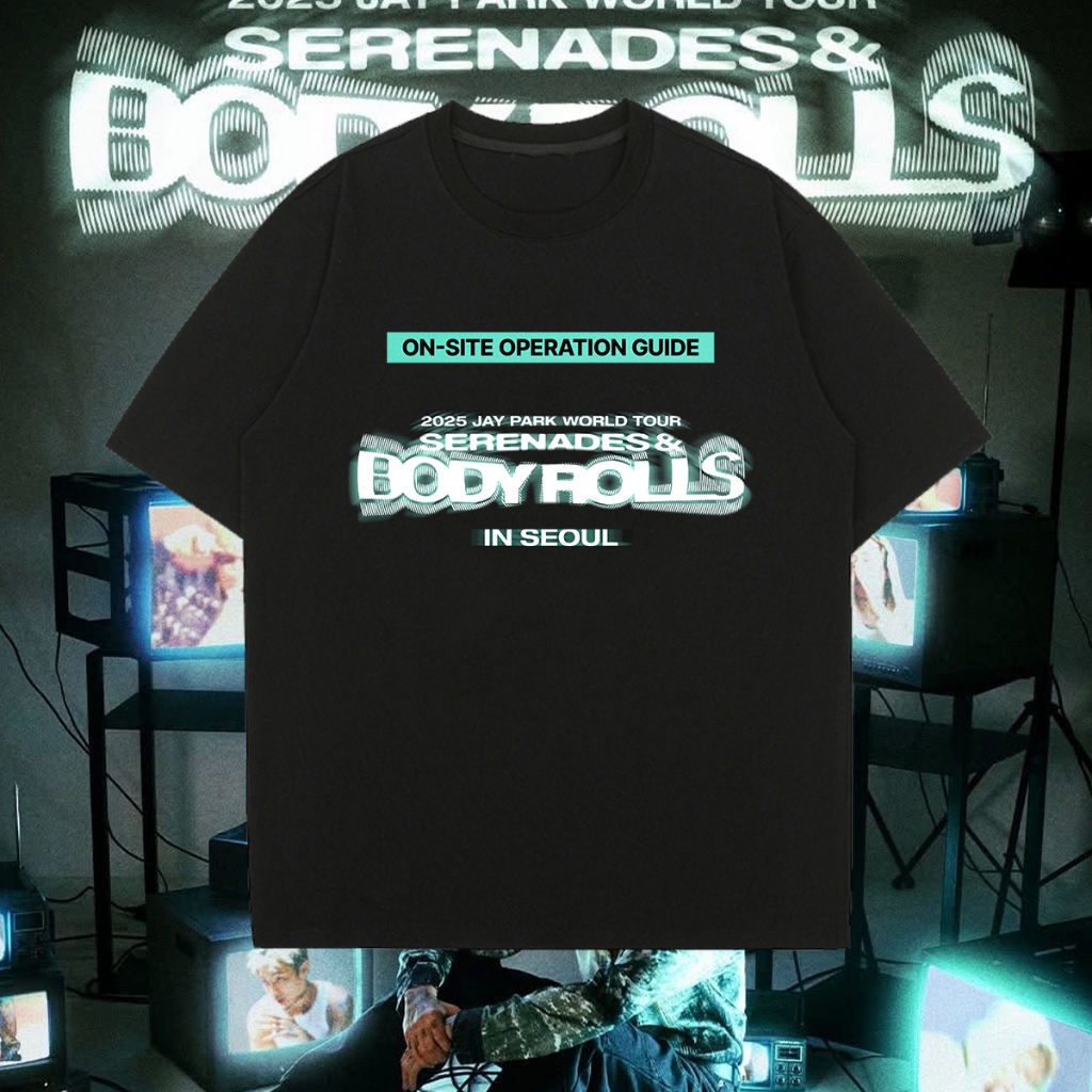 ร้อน!!! 2025 เสื้อยืด Jay Park Serenades & Body Rolls พิมพ์ลาย T-shirts are breathable, washable, an