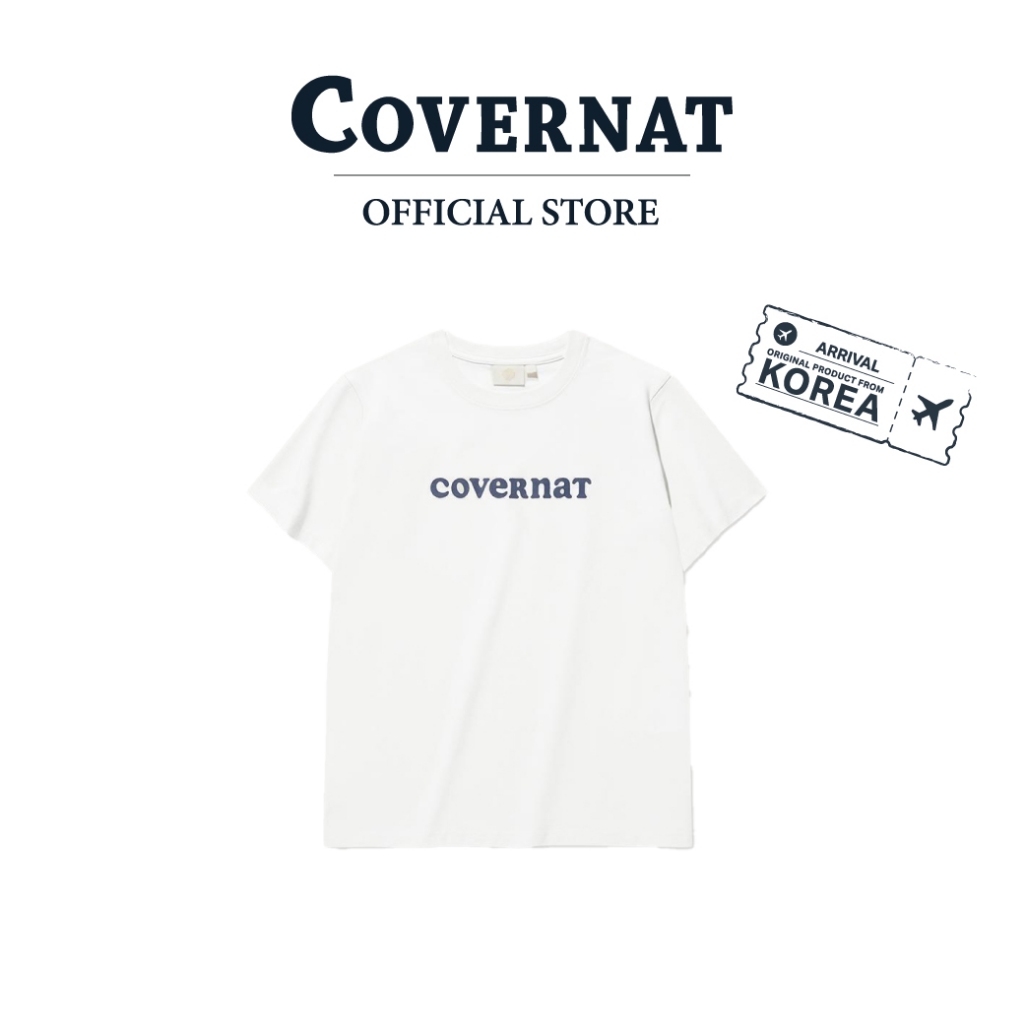 COVERNAT เสื้อยืด รุ่น Women'S Cooper Logo T-Shirt White (70103OCLSSF_U5WTXX)