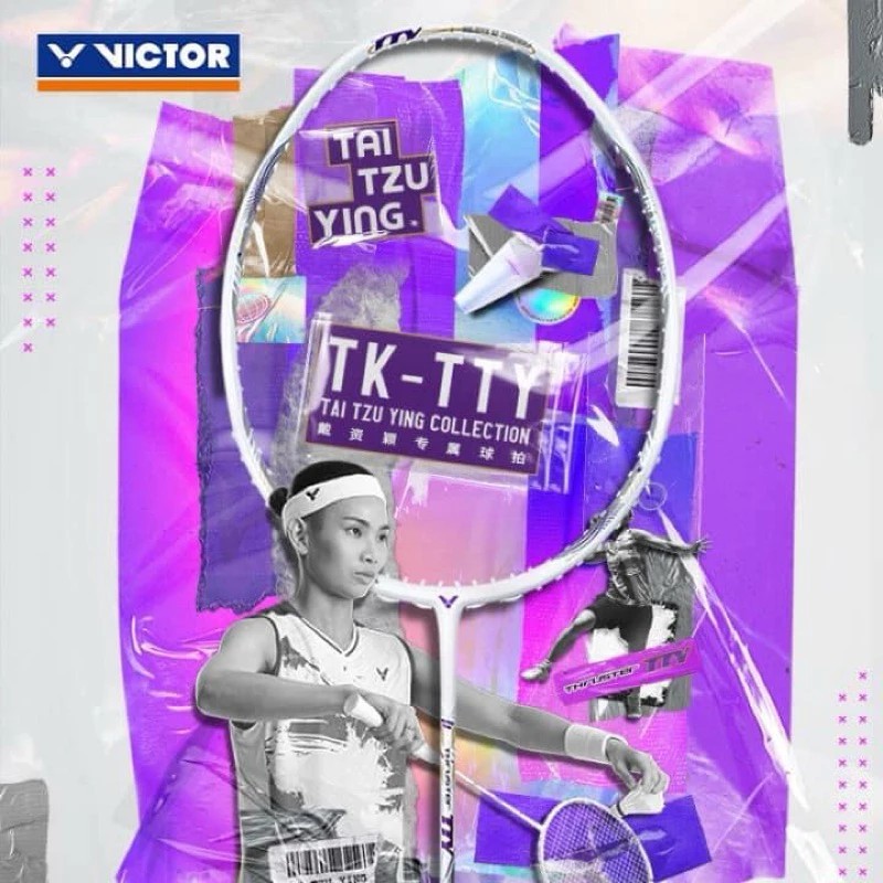 สินค้าพร้อมส่ง VICTOR ไม้แบดมินตัน รุ่น TK-TTY แถม เอ็นVS-100 + ซองหนัง