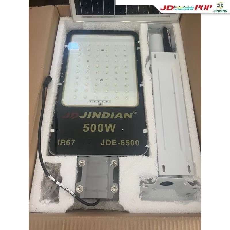 โคมถนน JD 6500 แท้ ไฟส่องถนนสปอร์ตไลท์ โซล่าเซลล์ Jindian รูปที่ 3