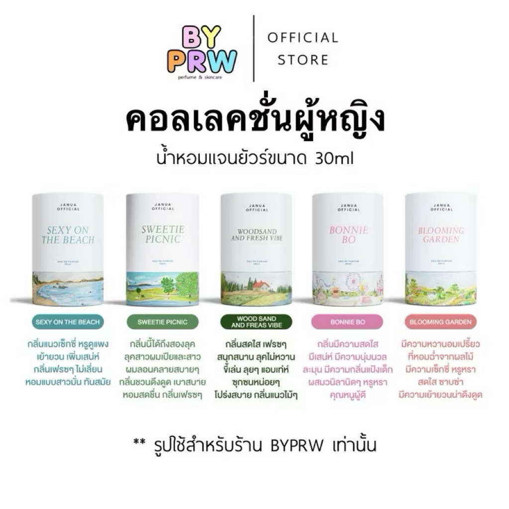 [พร้อมส่ง] น้ำหอม Janua แจนยัวร์ Sexy Sweetie Woodsand Bonnie Blooming Tender Exceed Onyx