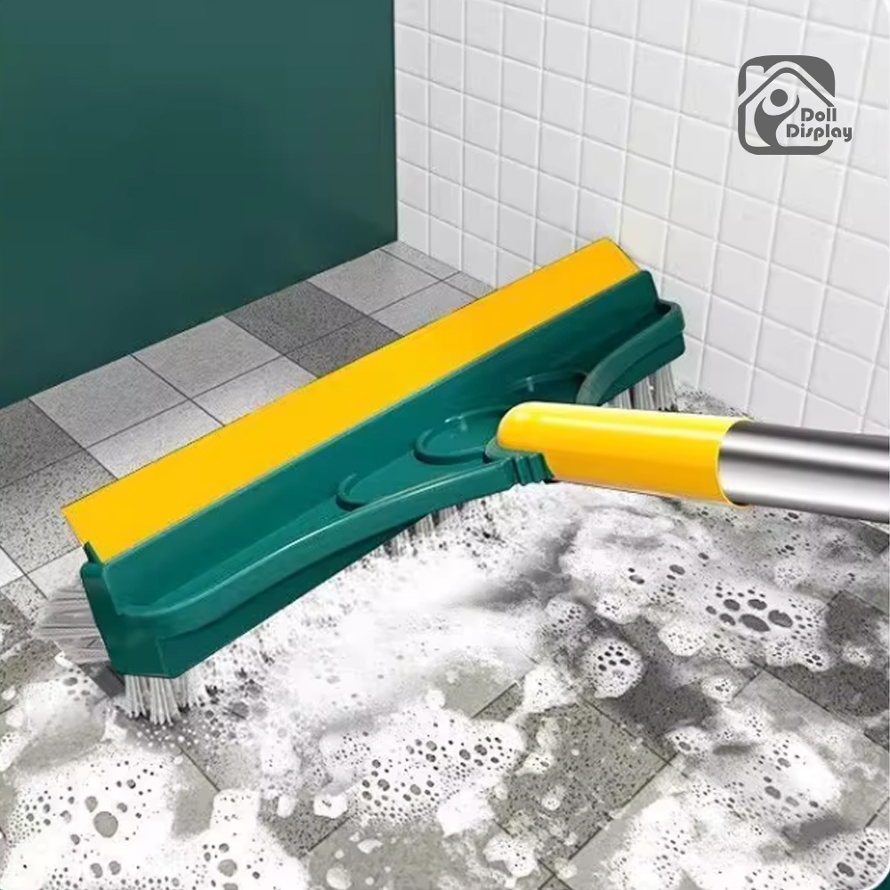 แปรงขัดพื้น แปรงขัดร่องยาแนว แปรงปาดน้ำ มีให้เลือก 2 สไตล์ 3in1/4in1 ขนแหลม หมุนได้ 180 องศา แข็งแรงทนทาน - รูปที่ 6