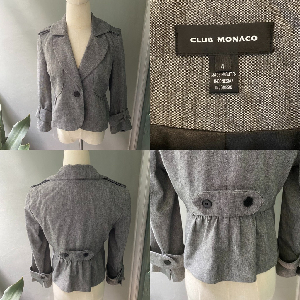 USED Club Monaco patterned jacket size 4