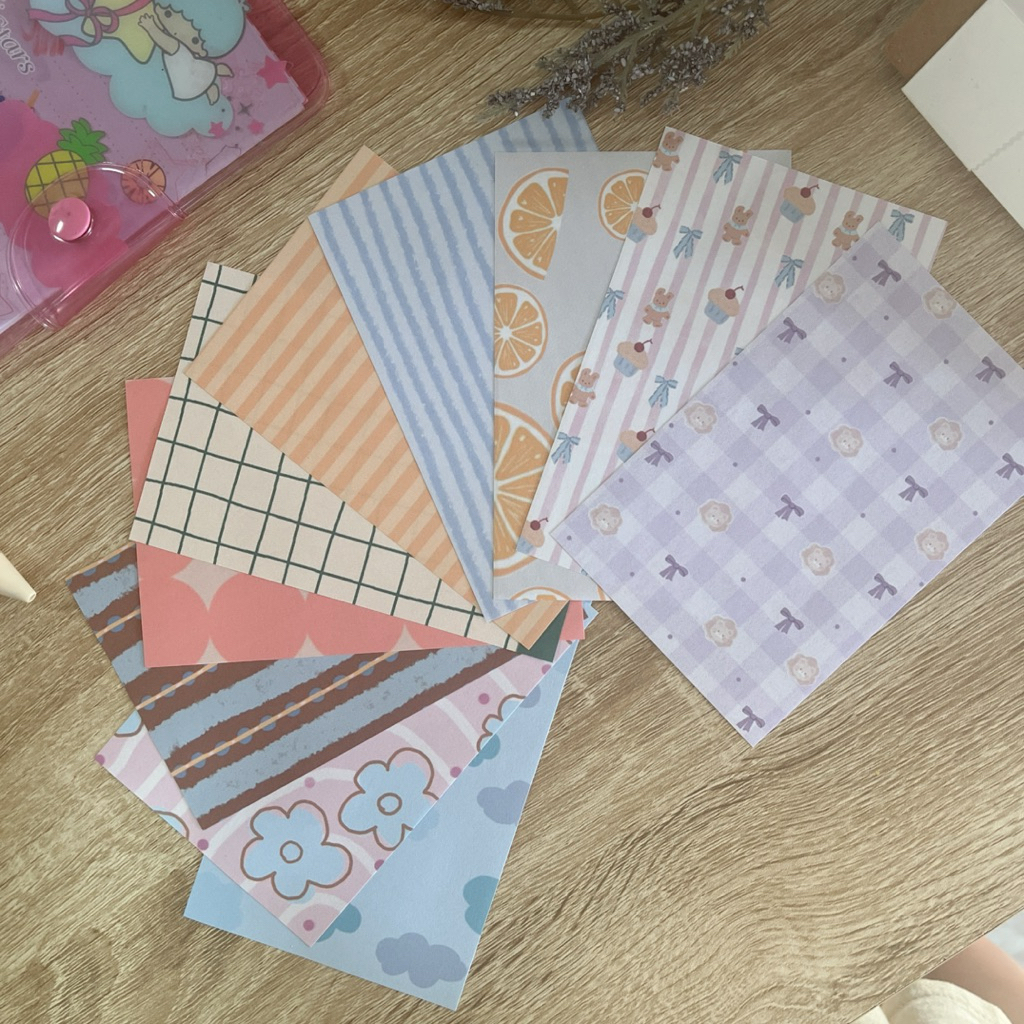 Amily Notepad ⚠️อ่านก่อนสั่งซื้อ  [🇹🇭ส่งจากไทย]30 แผ่น กระดาษสำหรับตกแต่ง Diary แต่ง jornal งานฝีมือ Diy ต่างๆ #8 🧸 - รูปที่ 2