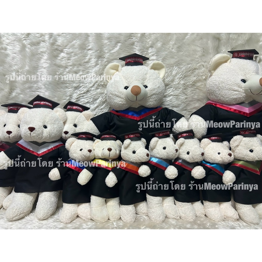 หมีชุดครุย มหาลัยศรีนครินทรวิโรฒ(มศว) ของขวัญรับปริญญา ของที่ระลึก แฮนด์แมด พร้อมส่ง