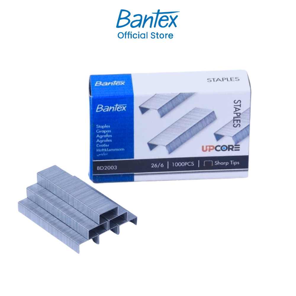 Bantex ลวดเย็บกระดาษ ขนาด23/10, 23/13, 23/17, 23/23mm ลูกแม็ก ลวดแม็ก ลวดเย็บเอกสาร Staples Silver