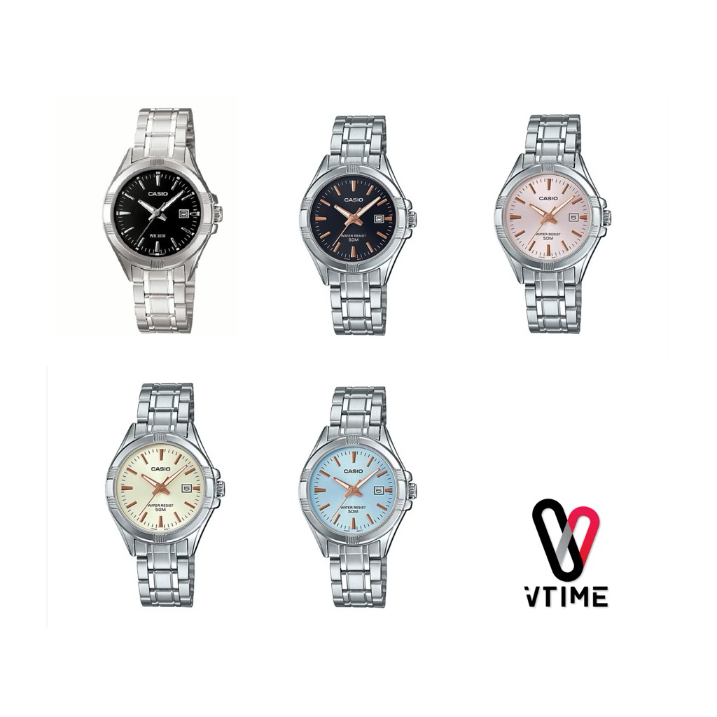 CASIO นาฬิกาผู้หญิง รุ่น LTP-1308D-1A | LTP-1308D-1A1 | LTP-1308D-2A | LTP-1308D-4A
