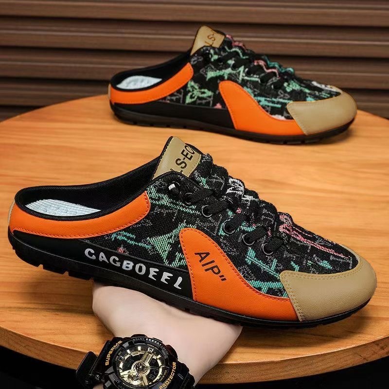 New Half Slippers for MenDriving Shoes Breathable Casual Shoes for Men