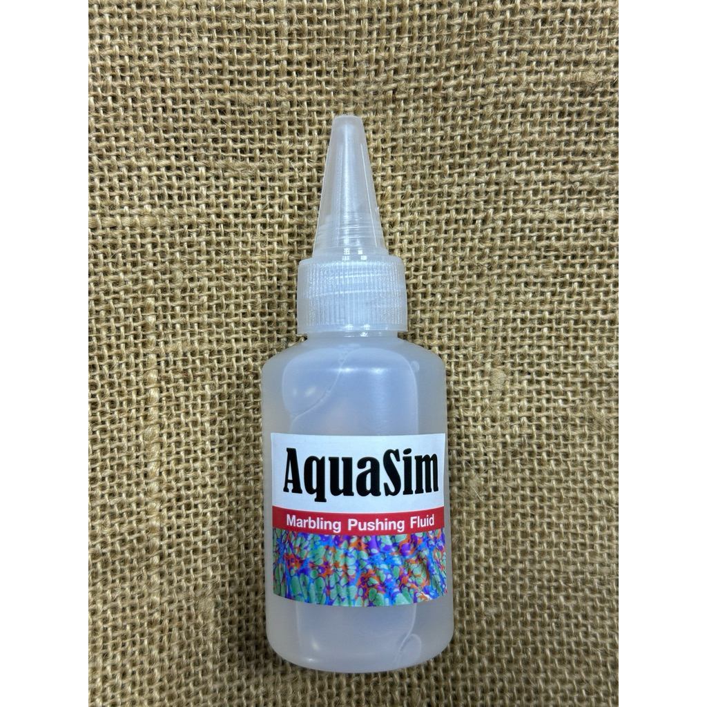 AquaSim marbling pushing fluid น้ำยาดันสีสำหรับงานศิลปะ marbling art