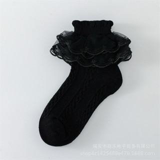 007 ถุงเท้าเด็ก ถุงเท้าระบายเด็ก