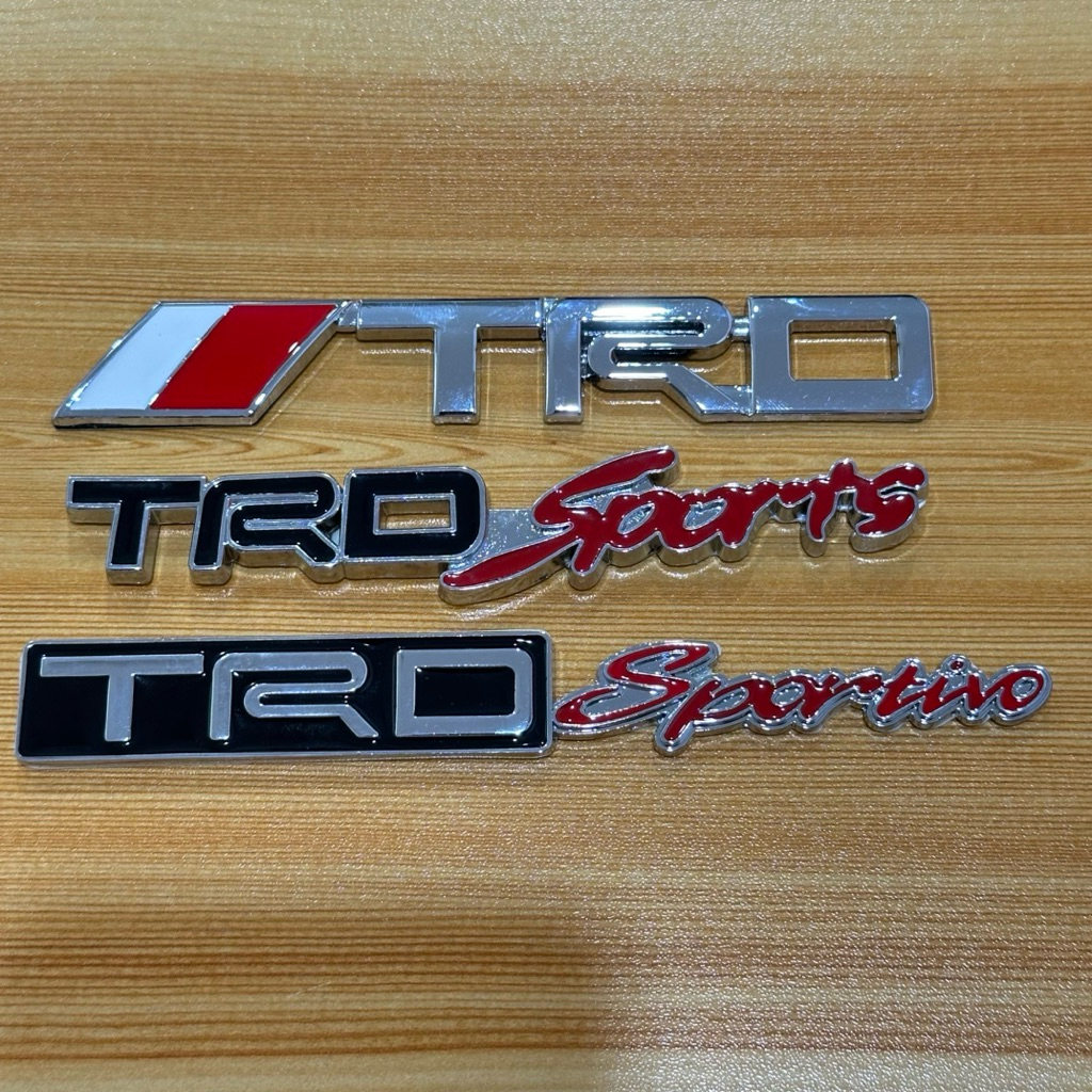 โลโก้ TRD/ TRD sports งานโลหะ ติดรถ Toyota  ราคาต่อชิ้น