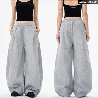 Street runnner กางเกงวอร์มทรงบอลลูน ทรงผ้าทิ้งตัวนุ่มๆ สไตล์เกาหลี ใส่ทำงาน ใส่ออกกำลังกาย ใส่เที่ยวครบจบในตัวเดียว