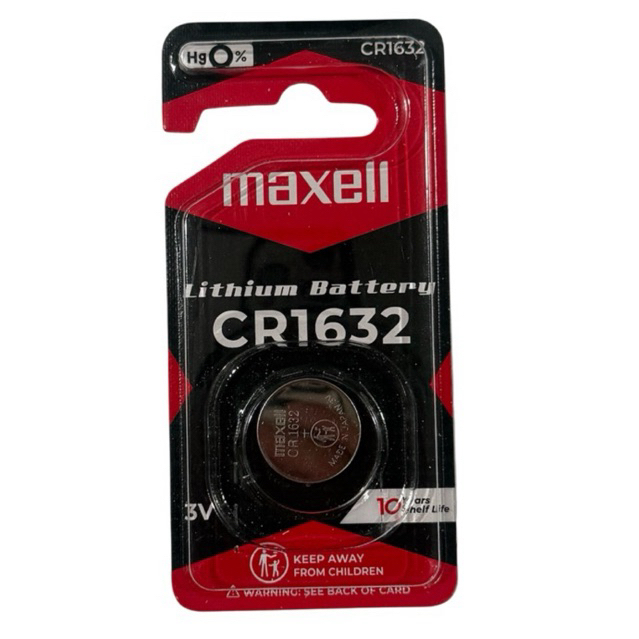 ถ่าน Maxell CR1632 Lithium 3V แพคเดียว1ก้อน