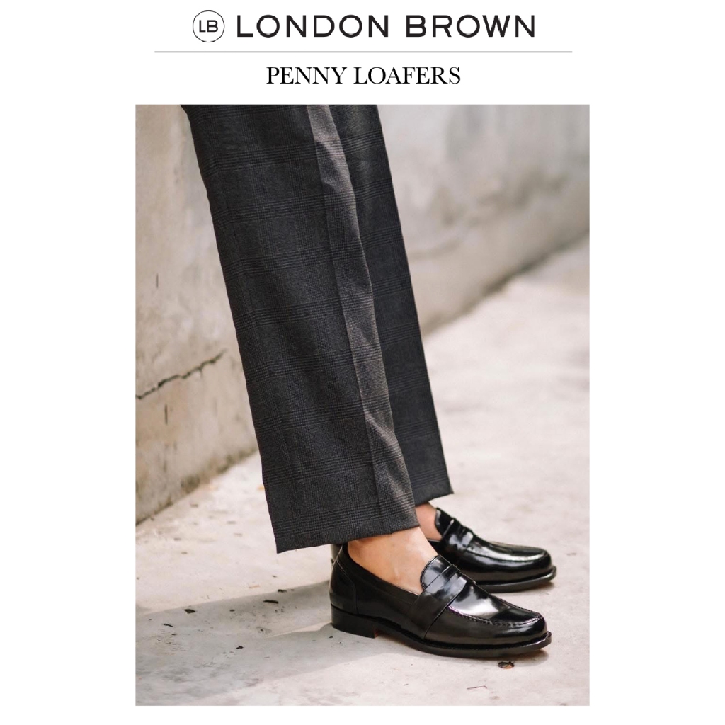 LONDON BROWN - PENNY LOAFER รองเท้าหนัง ทรงPENNY