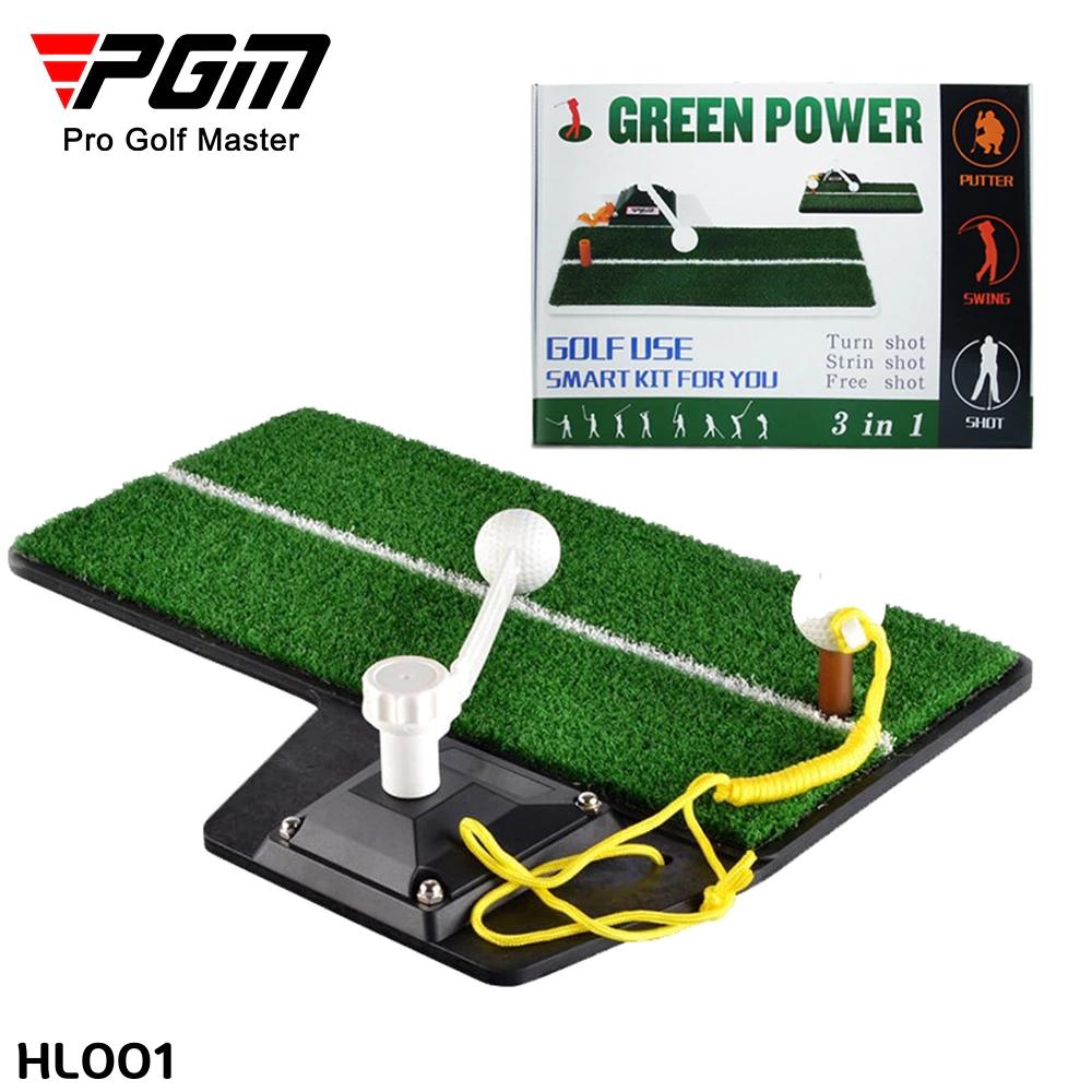 พรมซ้อมวงสวิงกอล์ฟ GREEN POWER 3 in 1 รุ่น GSM-01 PGM GOLF SWING MAT (HL001)