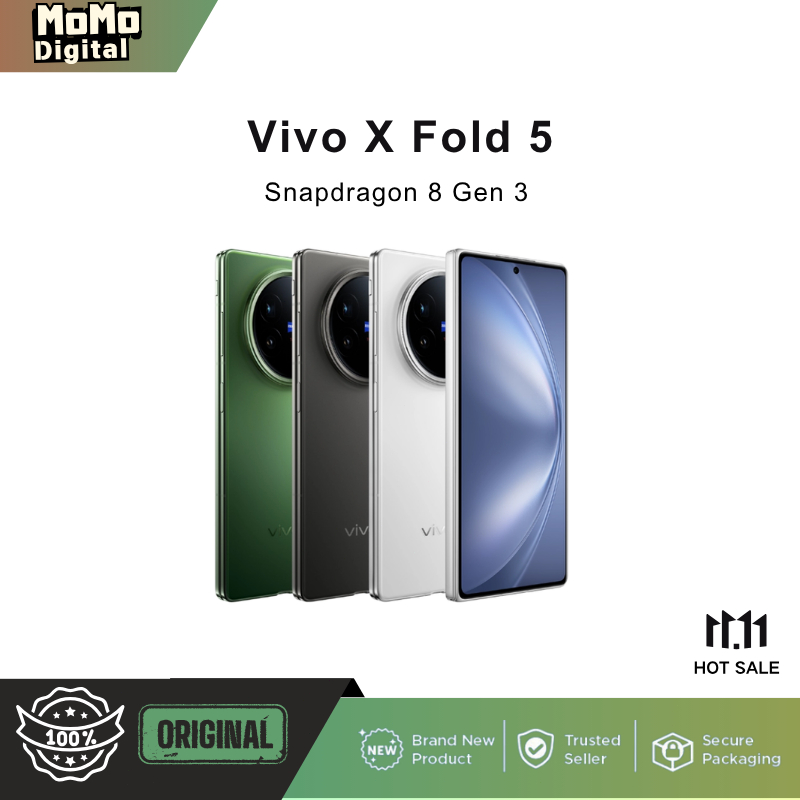 Vivo x Fold 5 / Vivo x Fold5 Snapdragon 8 Gen 3 (4 nm) Adreno 750  6000 mAh 80W 8.03 inches / 120Hz 