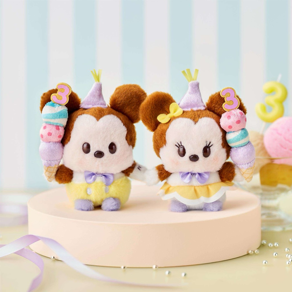 [พร้อมส่ง 1คู่]ตุ๊กตา Urupocha-Chan - 3rd Anniversary JP disney store