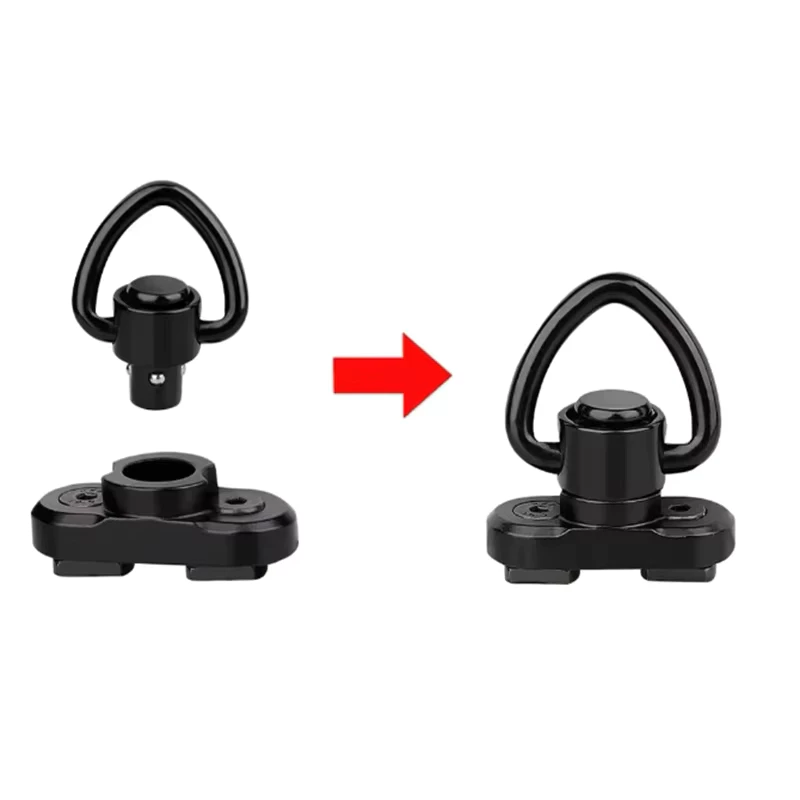 หูกระวินปลดไว M-Lok อะแดปเตอร์ปุ่มกดสําหรับ QUICK RELEASE QD สายคล้อง ติดตั้งง่าย