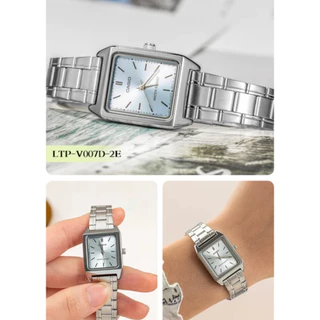 casio Tank นาฬิกาคาสิโอผู้หญิง รุ่น LTP-V007 : LTP-V007D /SMILEYTIME ขายแต่ของแท้ ประกันศูนย์cmg/c-thong