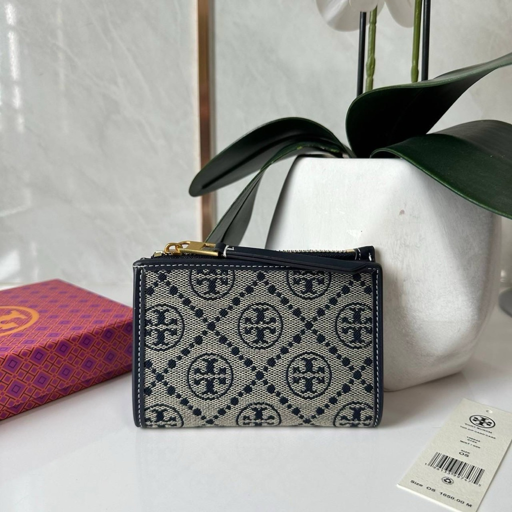 Tory Burch Top Zip Card Case